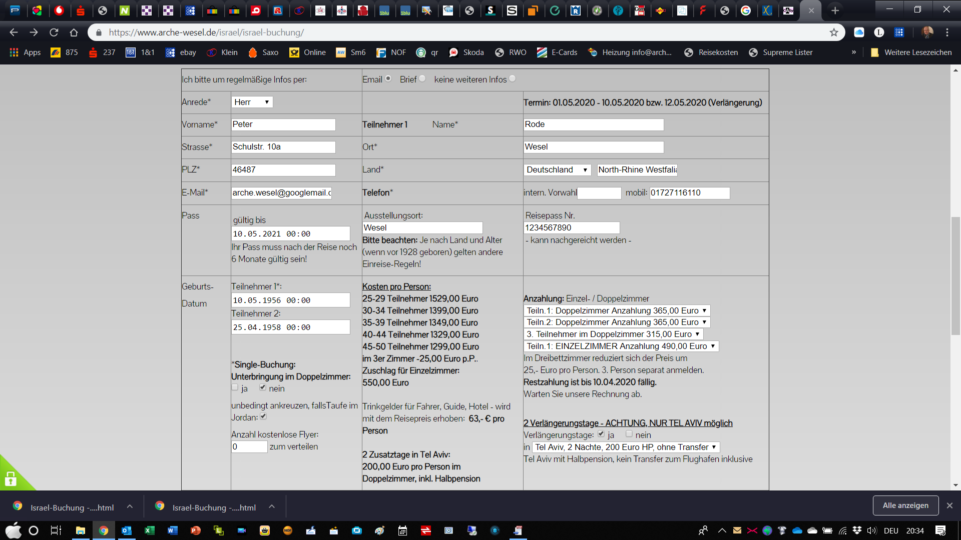 Muster Buchungsformular Muster Buchungsformular